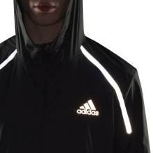 adidas Lauf-Trainingsjacke Marathon WIND.RDY (360° reflektierendes Design, schmal) schwarz Herren